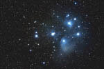 Amas ouvert des Pleiades