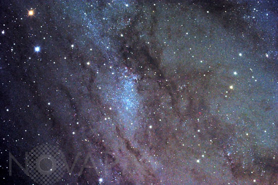 Amas d'étoiles NGC 206 dans la galaxie spirale M31