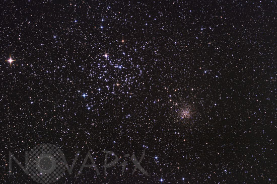 Amas ouverts M35 et NGC 2158 dans les Gémeaux