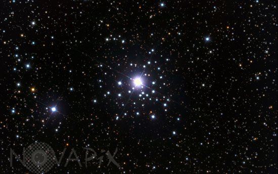 Amas ouvert NGC 2362 dans le Grand Chien