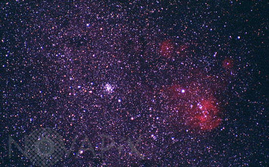 Amas ouvert NGC 3766 (C97) and IC 2944 dans le Centaure