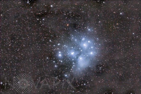 Amas ouvert des Pleiades