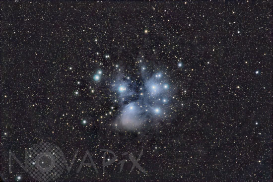 Amas ouvert des Pleiades