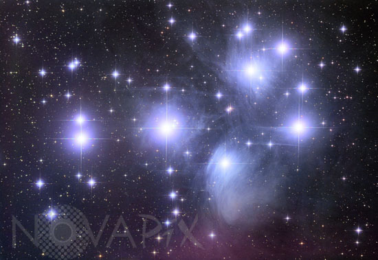 Amas ouvert des Pleiades