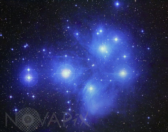 Amas ouvert des Pleiades