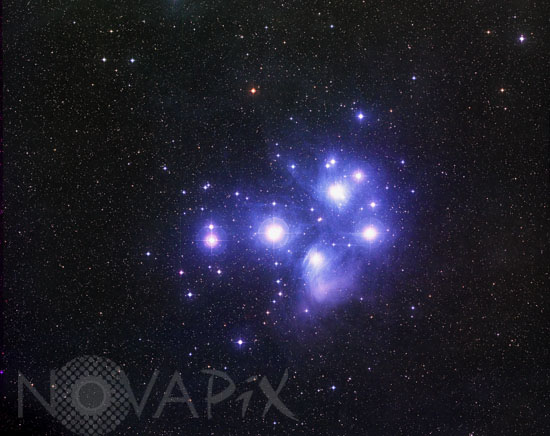 Amas ouvert des Pleiades