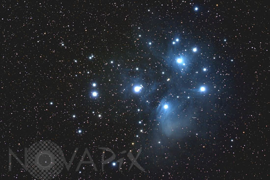 Amas ouvert des Pleiades