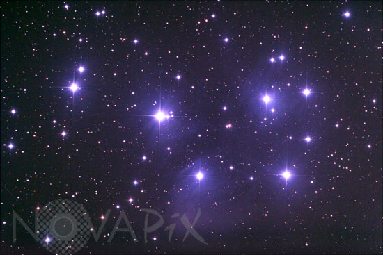 Amas ouvert des Pleiades