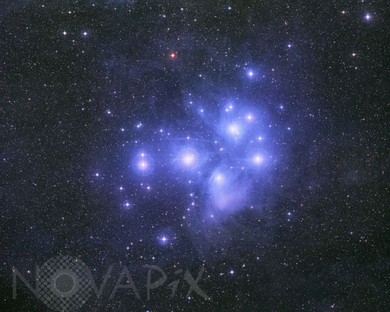 Amas ouvert des Pleiades
