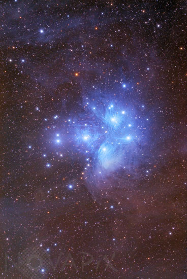 Amas ouvert des Pleiades