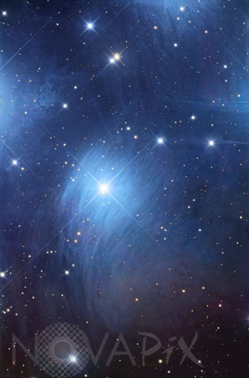 Etoile Merope dans l'amas des Pleiades (M45)