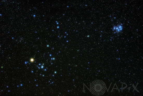 Amas ouverts des Hyades et Pleiades