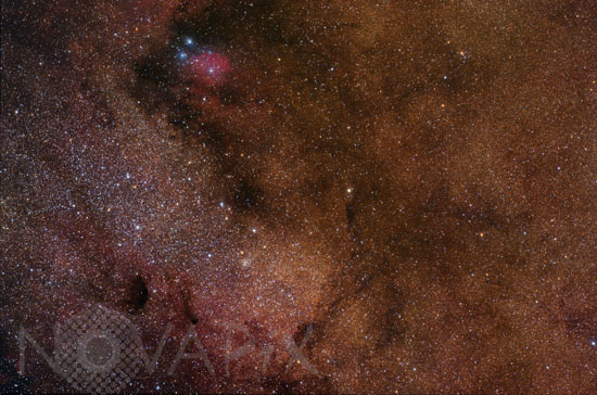 Amas M24 et nébuleuses IC 1283-84 dans le Sagittaire
