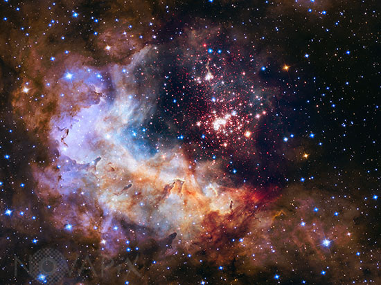 Amas ouvert Westerlund 2 dans la Carene