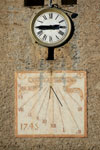 Cadran solaire et Horloge