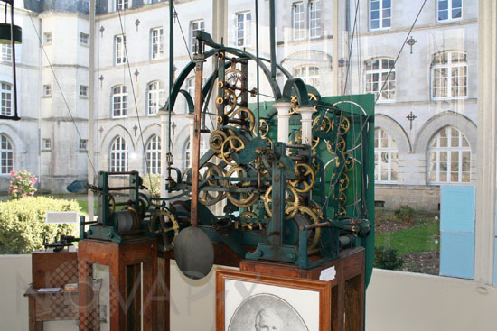 Astronomical clock -19th century-Ploermel-France-Back side