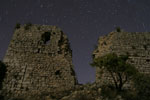 Circumpolaire au-dessus du château d'Aguilar