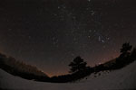 Nuit d'hiver dans les Alpes