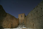 Ciel étoilé au-dessus du château de Montségur