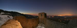 Ciel étoilé au-dessus du château de Montségur