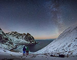 Voie lactée en Norvège