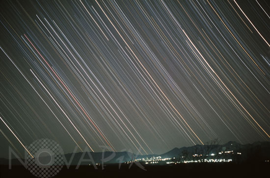 Star trails - Celestial equator