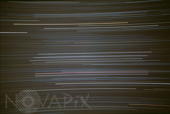 Trainées d'étoiles - Constellation d'Orion