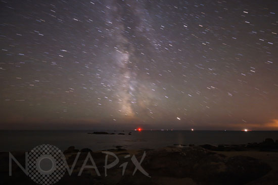 Star trails -Milky way and Jupiter