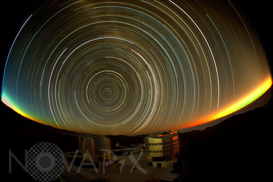 Circumpolar above Cerro Paranal observatory