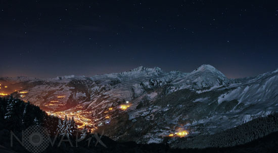 Winter Sky above Bourg-Saint-Maurice
