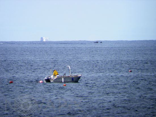 Bateau à  l'horizon - Courbure de la Terre
