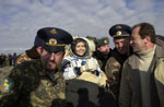 Andromede mission - Claudie Haigneré back on earth