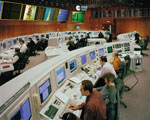 Salle de contrôle de l'Agence Spatiale Européenne