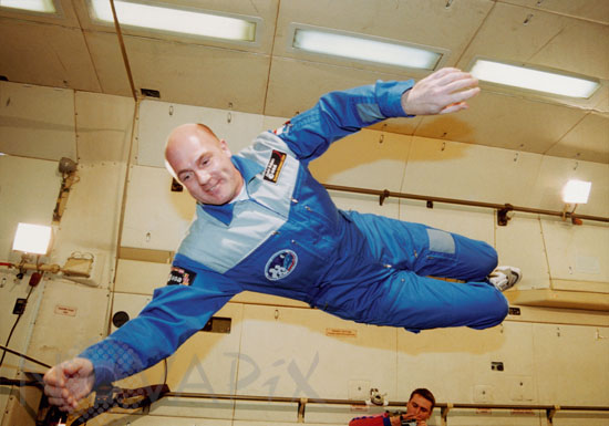 Entrainement d'astronaute en vol parabolique