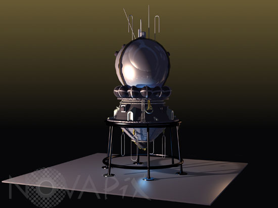 Vue d'artiste de la capsule Vostok