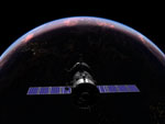 Vaisseau Soyuz au-dessus de la Terre