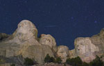 Etoile filante sur le Mont Rushmore