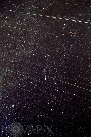 Pluie d'étoiles filantes -Léonides 