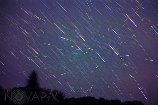 Pluie d'étoiles filantes -Léonides 19/11/2001