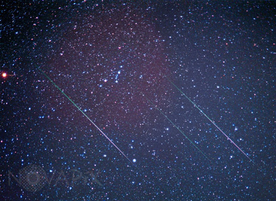 Pluie d'étoiles filantes