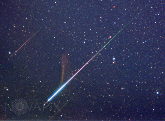 Leonid meteor storm. November 18, 2001