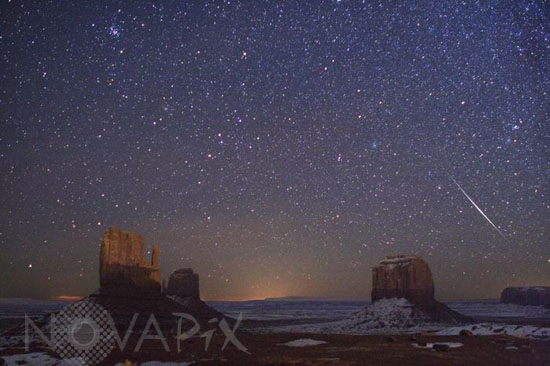 Geminide sur Monument Valley