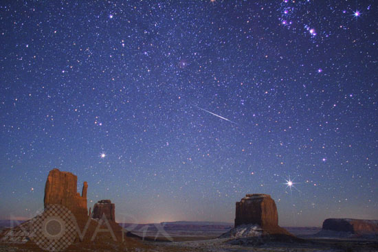 Geminide sur Monument Valley