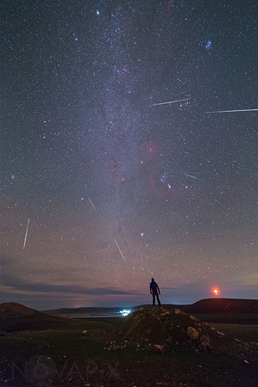 Pluie d'étoiles filantes - Geminides