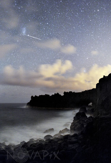 Etoile filante dans l'hémisphère sud