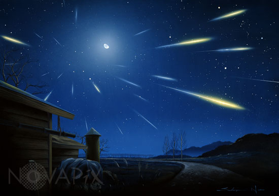 Etoiles filantes -Illustration
