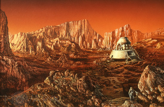 Exploration de Mars - Illustration