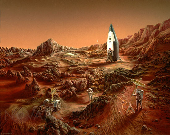 Exploration de Mars-Illustration