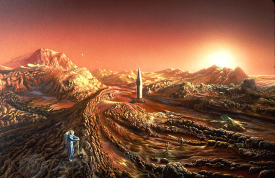 Exploration de Mars - Illustration