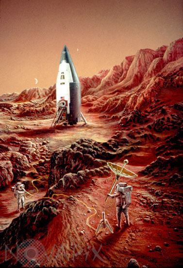 Exploration de Mars - Illustration